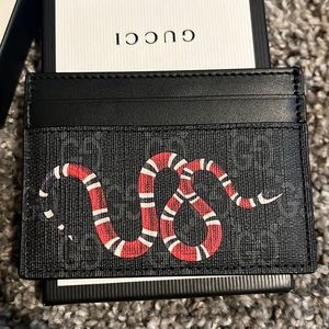 Gucci snake card holder. Pretty much new condition.